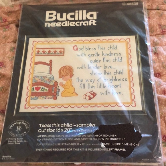 BOGO - Bucilla Stamped Sampler - Picture 1 of 5